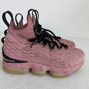 Size 6Y women 7.5 - Nike LeBron XV 15 LMTD Unisex Hollywood Rust Pink Basketball